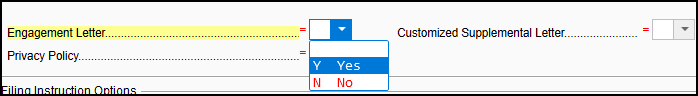 Image of Setup Options Override on screen LTR